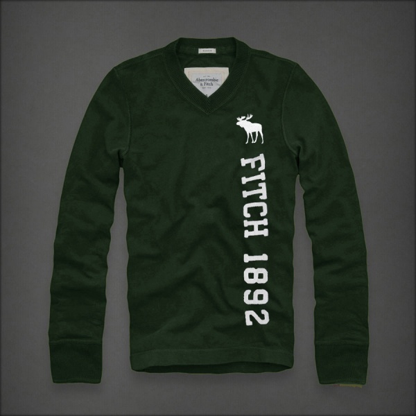 Abercrombie Fitch Hombres cuello en V Largo Remera AF5963